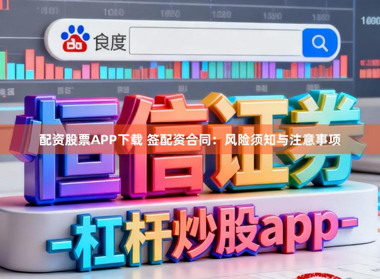 配资股票APP下载 签配资合同：风险须知与注意事项