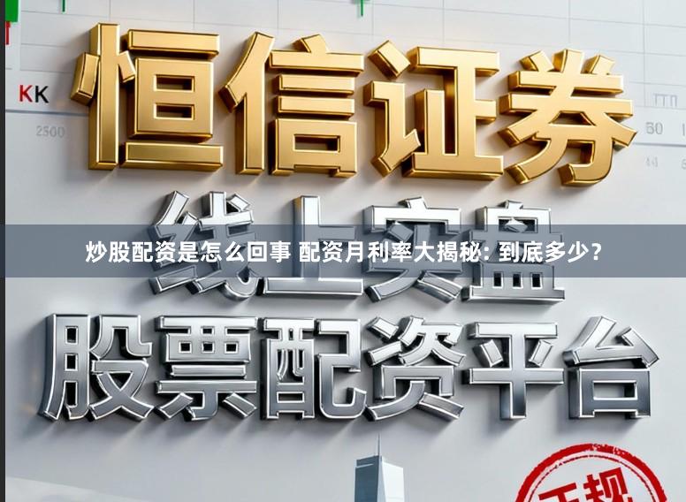炒股配资是怎么回事 配资月利率大揭秘: 到底多少？